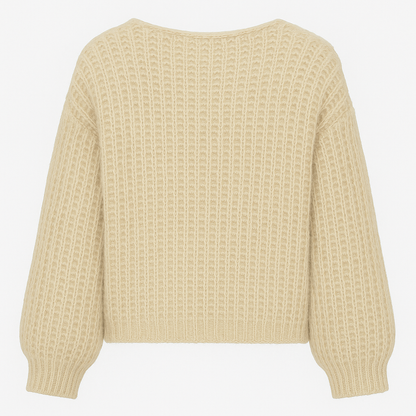 Luftiger Strick-Cardigan Damen – Offenes Design mit Bindedetail