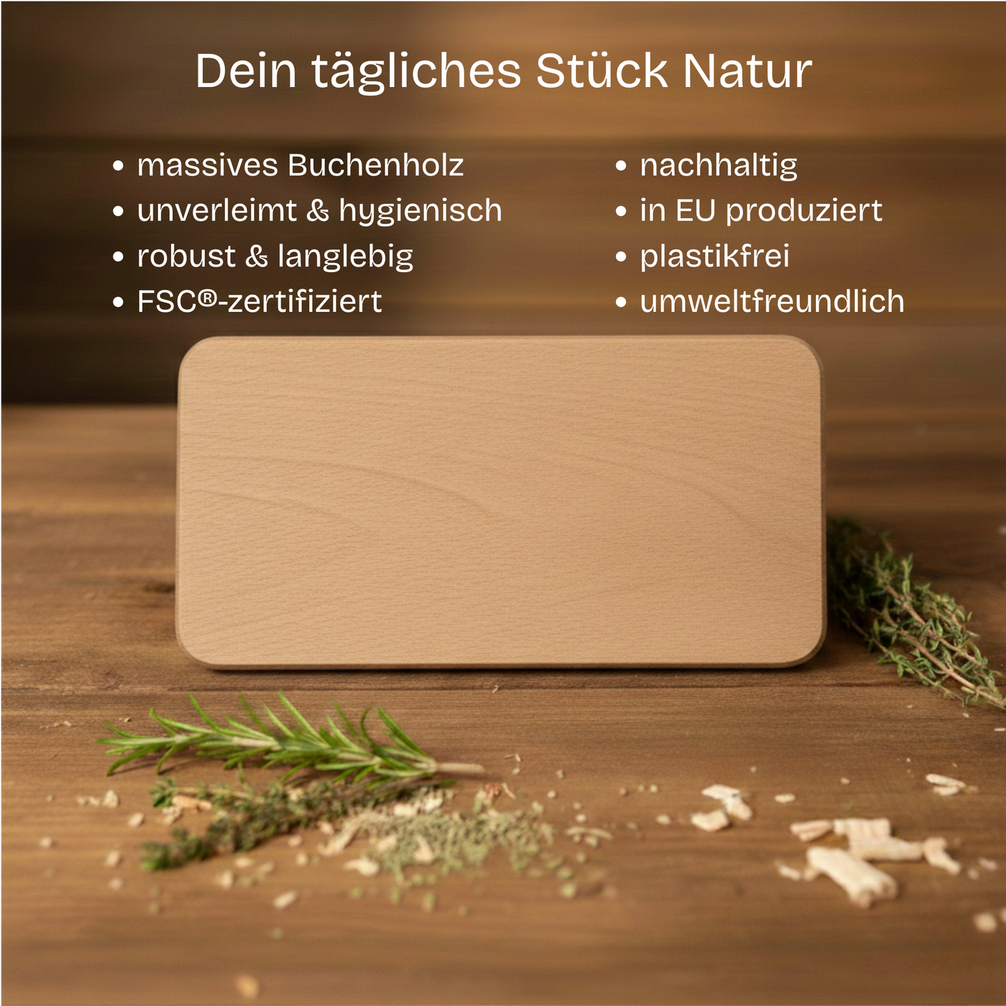 Premium Frühstücksbrettchen-Set aus massiver Buche – 10er Pack bis 100er Pack
