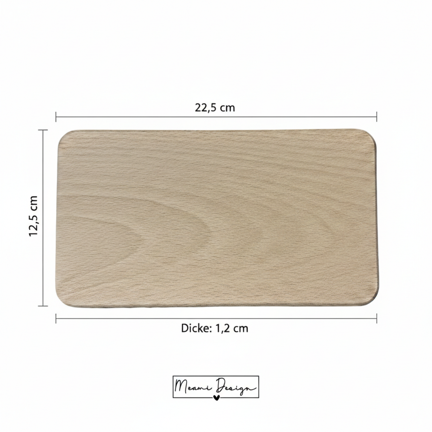 Premium Frühstücksbrettchen-Set aus massiver Buche – 10er Pack bis 100er Pack