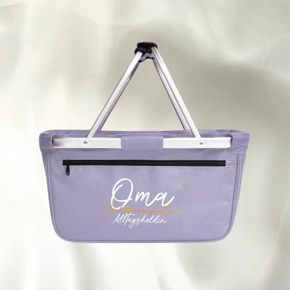 Shopper-Korb „Oma stark ❤️ unaufhaltsam. Alltagsheldin.“