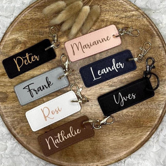 Schlüsselanhänger mit Namen personalisiert Mitbringsel Hochzeit Geburtstag Muttertag Vatertag Valentinstag Geschenk Taschenanhänger Ostern