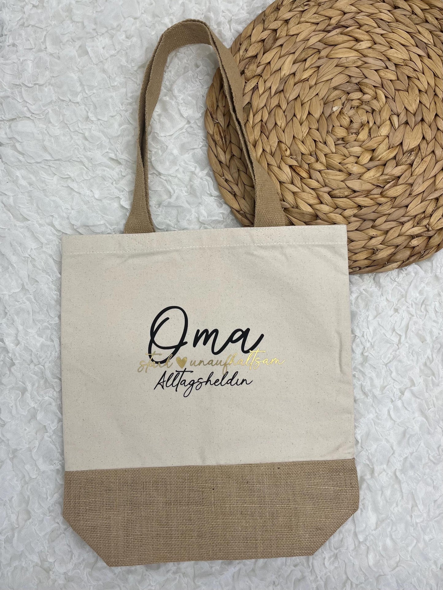 Einkaufstasche Jutetasche Mama - Alltagsheldin - Muttertag - Tasche