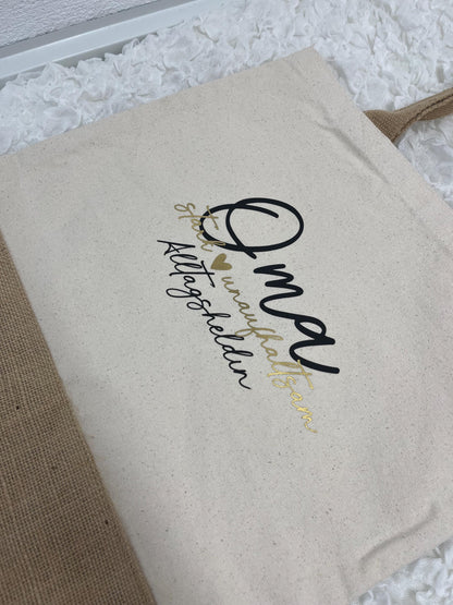 Einkaufstasche Jutetasche Mama - Alltagsheldin - Muttertag - Tasche