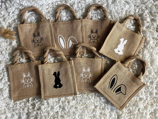 Ostertasche Geschenktasche Ostern aus Jute - Geschenk Ostern - Ostergeschenk - Mitbringsel Ostern - Easter - Frohe Ostern