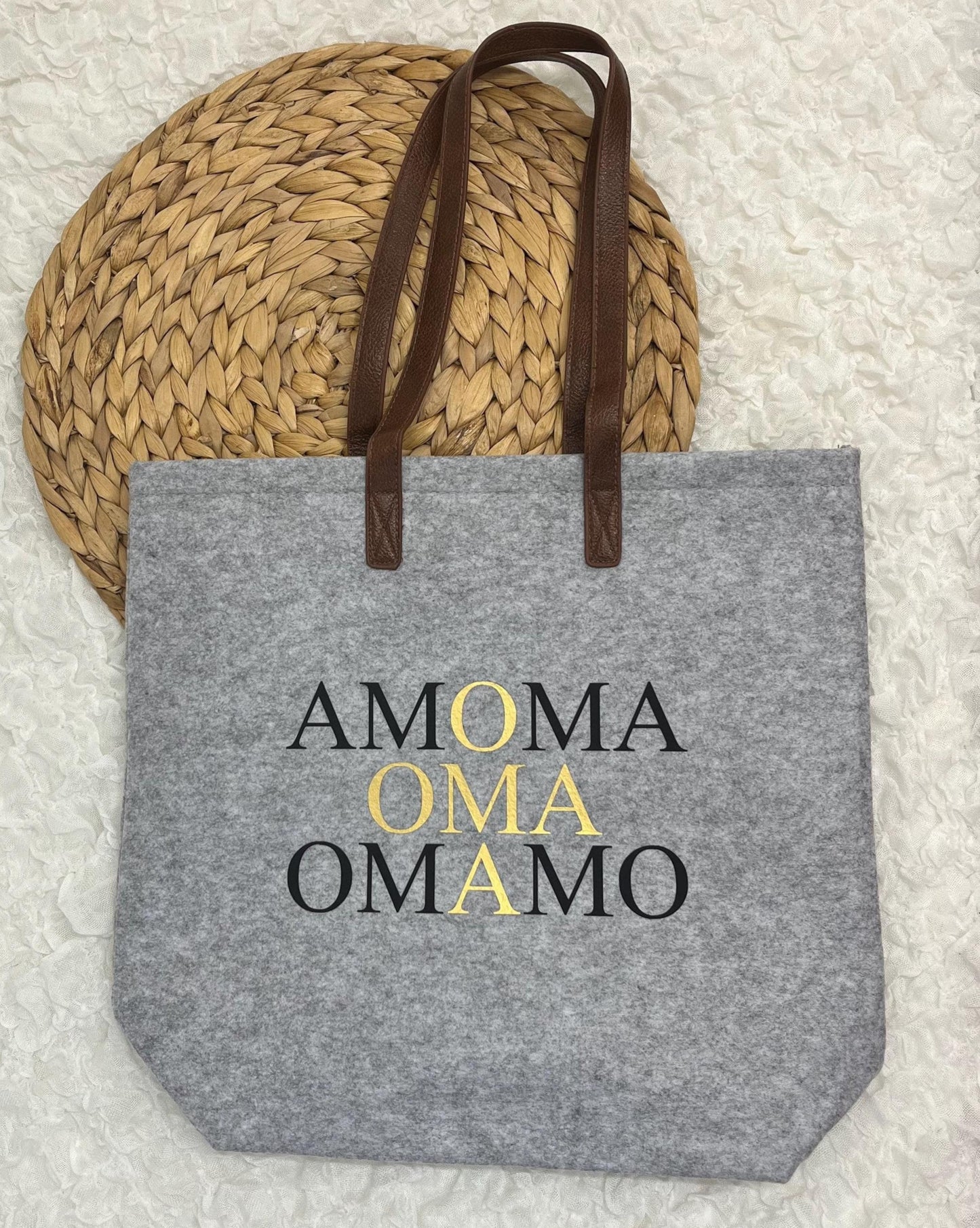 Oma Tasche aus Filz - perfektes Geschenk - Muttertag Oma -