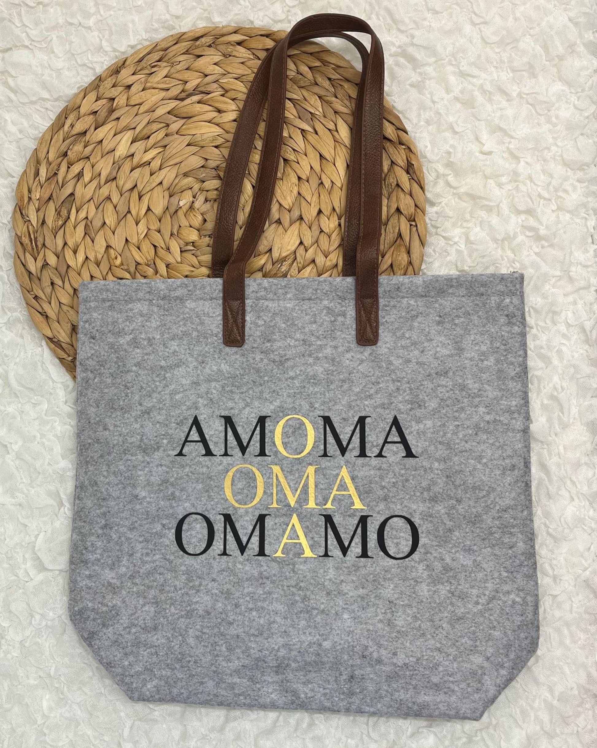 Oma Tasche aus Filz - perfektes Geschenk - Muttertag Oma -