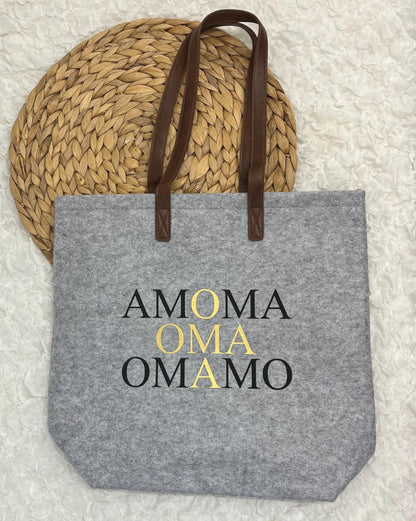 Oma Tasche aus Filz - perfektes Geschenk - Muttertag Oma -