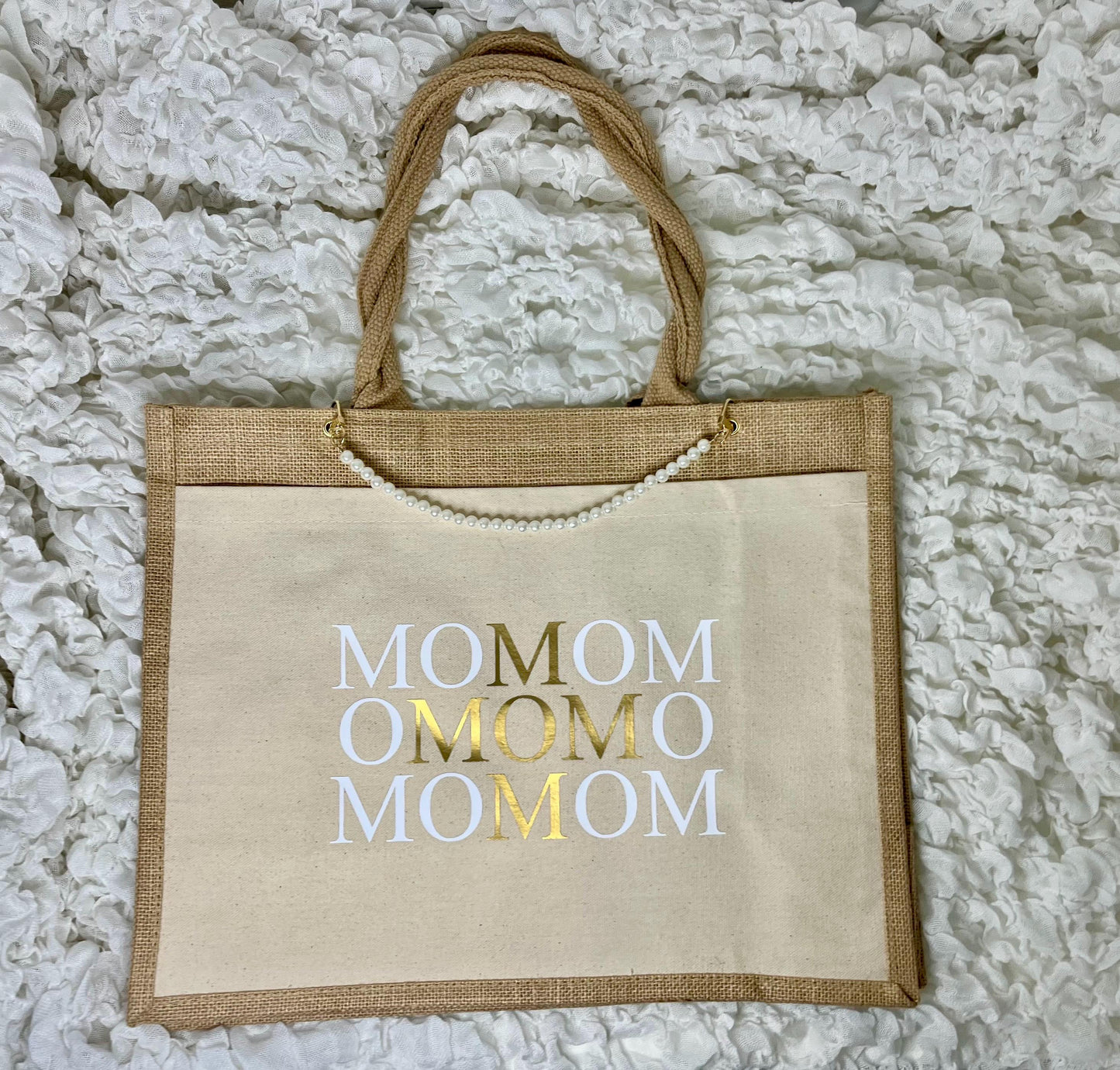 Einkaufstasche MOM Mama Geschenk Muttertag Kette stilvoll Geschenk Mutter Accessoire Kleinigkeit Geburtstag Mama