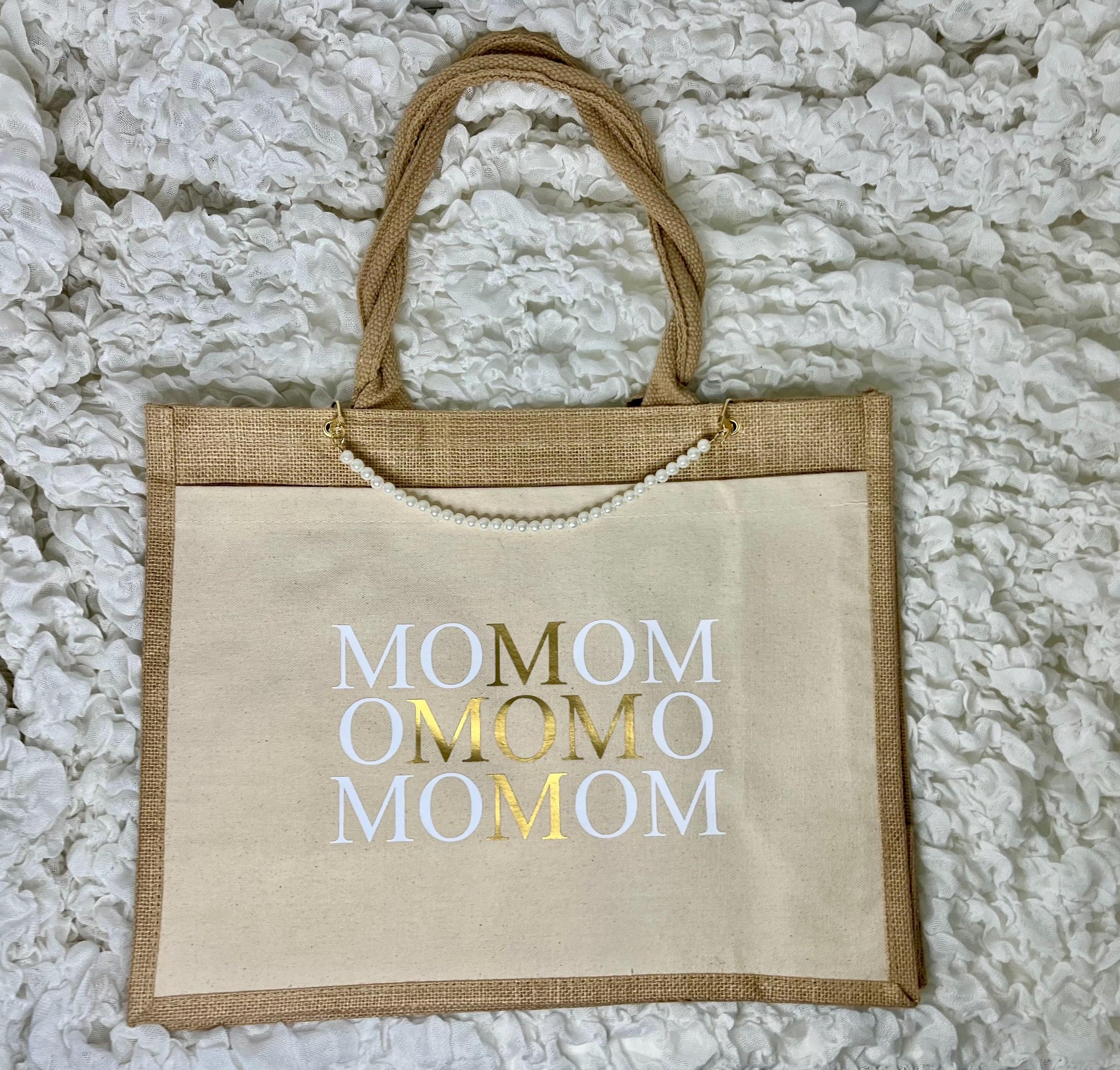 Einkaufstasche MOM Mama Geschenk Muttertag Kette stilvoll Geschenk Mutter Accessoire Kleinigkeit Geburtstag Mama