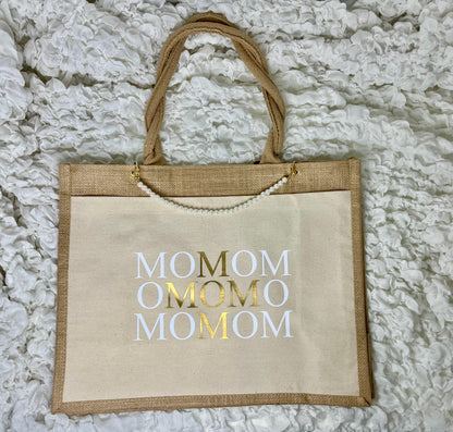Einkaufstasche MOM Mama Geschenk Muttertag Kette stilvoll Geschenk Mutter Accessoire Kleinigkeit Geburtstag Mama