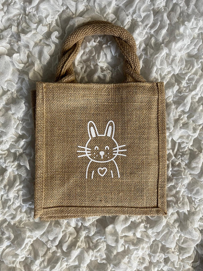 Ostertasche Geschenktasche Ostern aus Jute - Geschenk Ostern - Ostergeschenk - Mitbringsel Ostern - Easter - Frohe Ostern