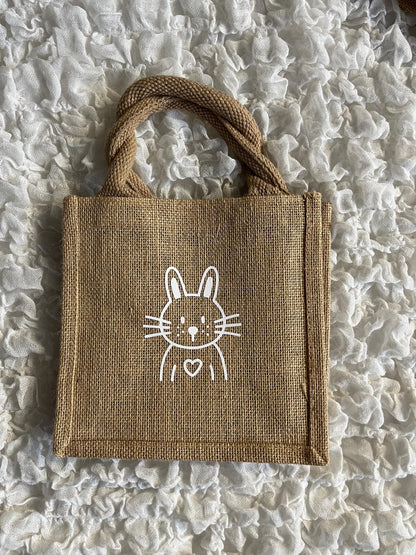 Ostertasche Geschenktasche Ostern aus Jute - Geschenk Ostern - Ostergeschenk - Mitbringsel Ostern - Easter - Frohe Ostern