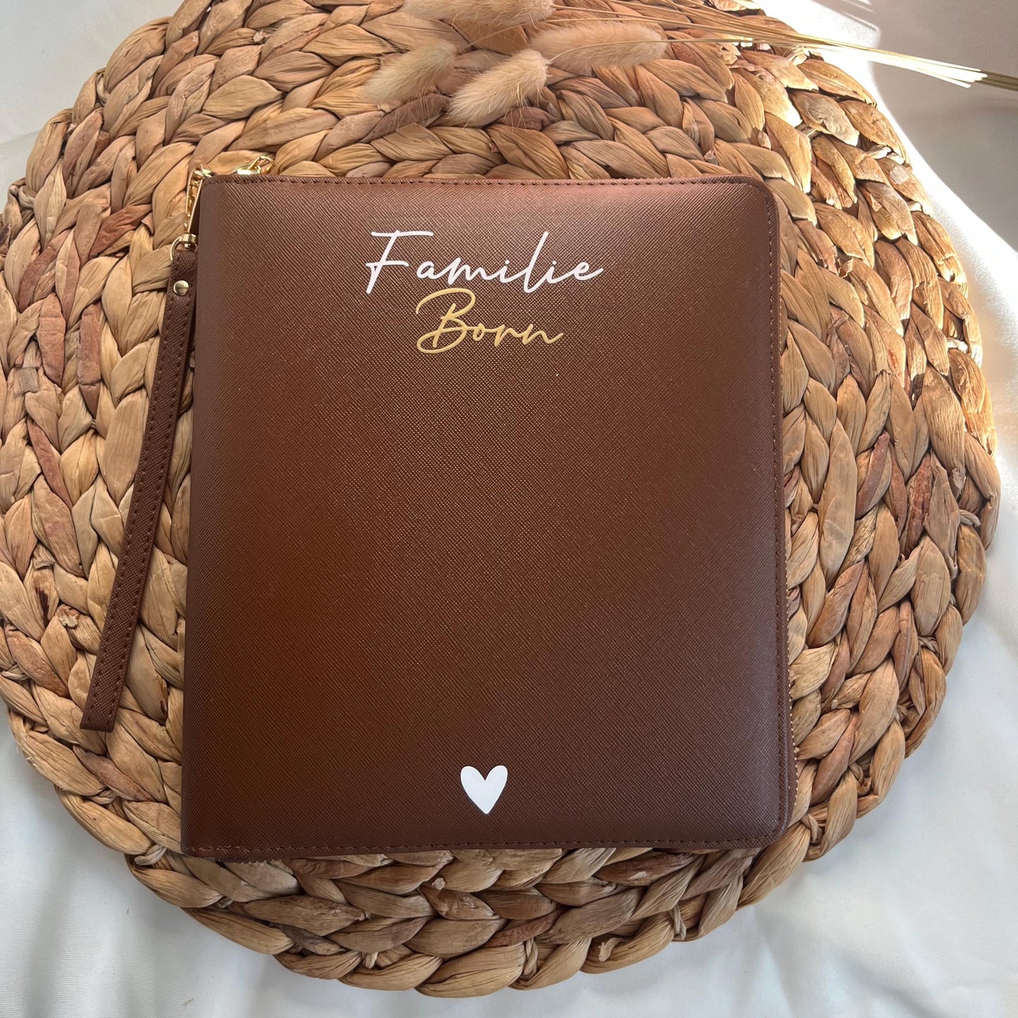 Familienorganizer für U-Hefte Impfpässe personalisierte Dokumentenmappe Familie personalisierter Organizer Untersuchungsheft Impfpass