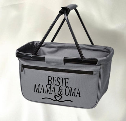 Personalisierter Einkaufskorb Tante Opa Papa Onkel Bonus Beste Mama und Oma Geburtstagsgeschenk Mama Muttertagsgeschenk Korb personalisiert
