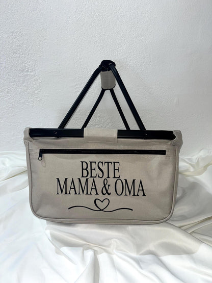 Personalisierter Einkaufskorb Tante Opa Papa Onkel Bonus Beste Mama und Oma Geburtstagsgeschenk Mama Muttertagsgeschenk Korb personalisiert