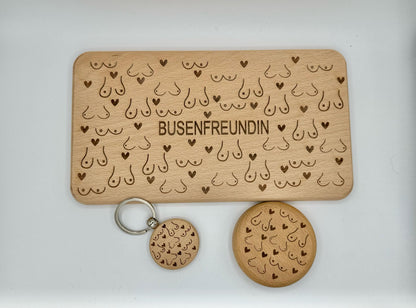 Busenfreundin Geschenk – Kühlschrankmagnet mit Flaschenöffner personalisiert – Lustiges JGA Geschenk für Frauen