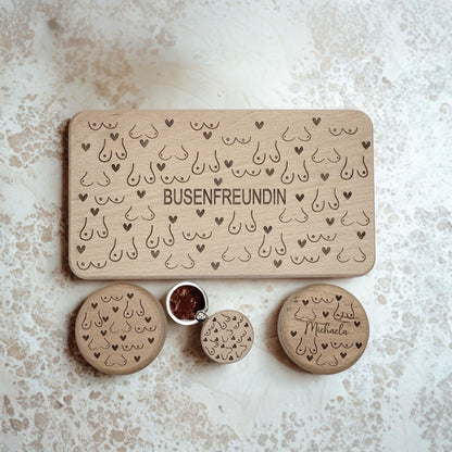 Busenfreundin Geschenk – Kühlschrankmagnet mit Flaschenöffner personalisiert – Lustiges JGA Geschenk für Frauen
