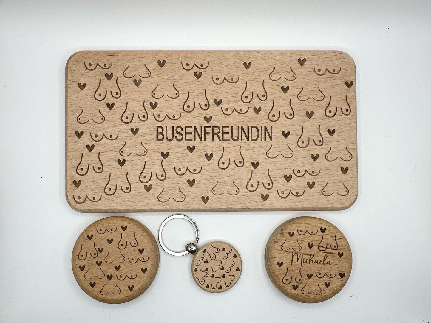 Busenfreundin Geschenk – Kühlschrankmagnet mit Flaschenöffner personalisiert – Lustiges JGA Geschenk für Frauen