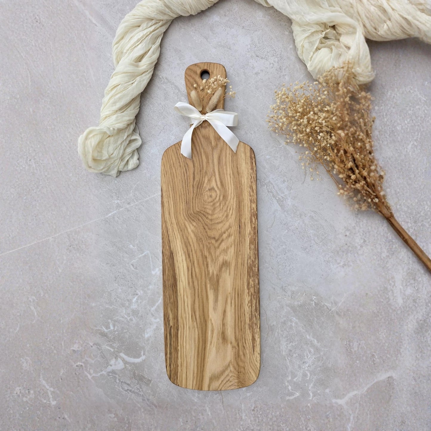 Großes Servierbrett aus Eiche 75cm Handgemachtes Schneidebrett Charcuterie Board Antipasti Brett Holz Servierbrett Geschenk Küche mit Gravur