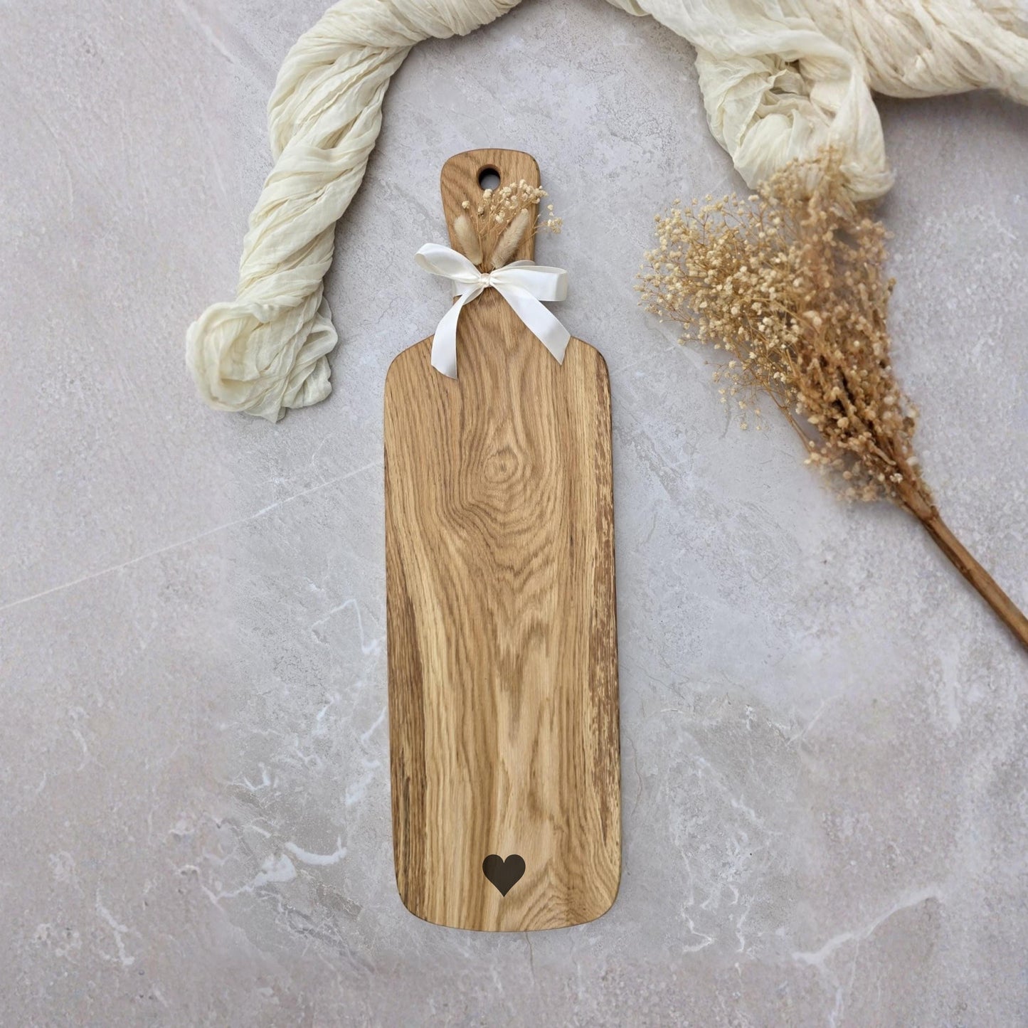 Großes Servierbrett aus Eiche 75cm Handgemachtes Schneidebrett Charcuterie Board Antipasti Brett Holz Servierbrett Geschenk Küche mit Gravur