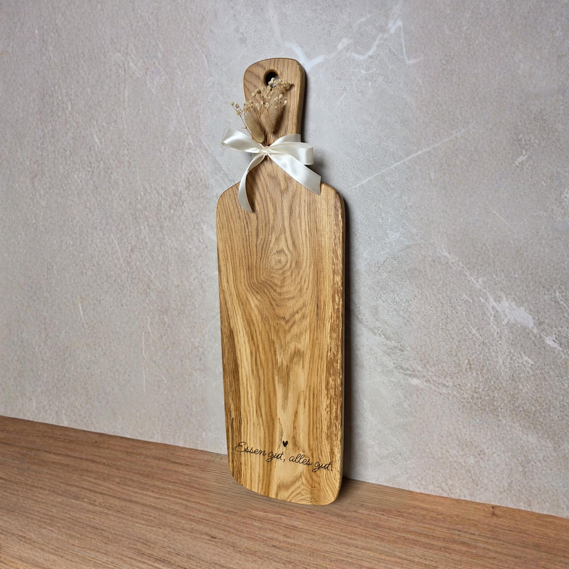 Großes Servierbrett aus Eiche 75cm Handgemachtes Schneidebrett Charcuterie Board Antipasti Brett Holz Servierbrett Geschenk Küche mit Gravur