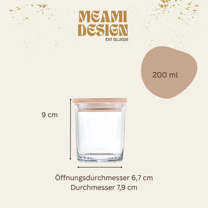 Personalisiertes Geldgeschenk Glas zur Firmung | Wunscherfüller mit Holzdeckel | Modernes Geschenk für Mädchen & Jungen Patenkind Erinnerung