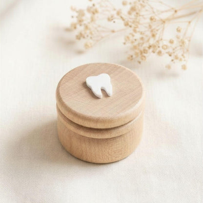 Milchzahndose & Erste Locke Dose personalisiert | Erinnerungsbox Baby aus Holz | Personalisiertes Taufgeschenk Mädchen | Babygeschenk