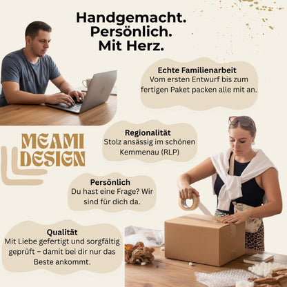 Milchzahndose & Erste Locke Dose personalisiert | Erinnerungsbox Baby aus Holz | Personalisiertes Taufgeschenk Mädchen | Babygeschenk