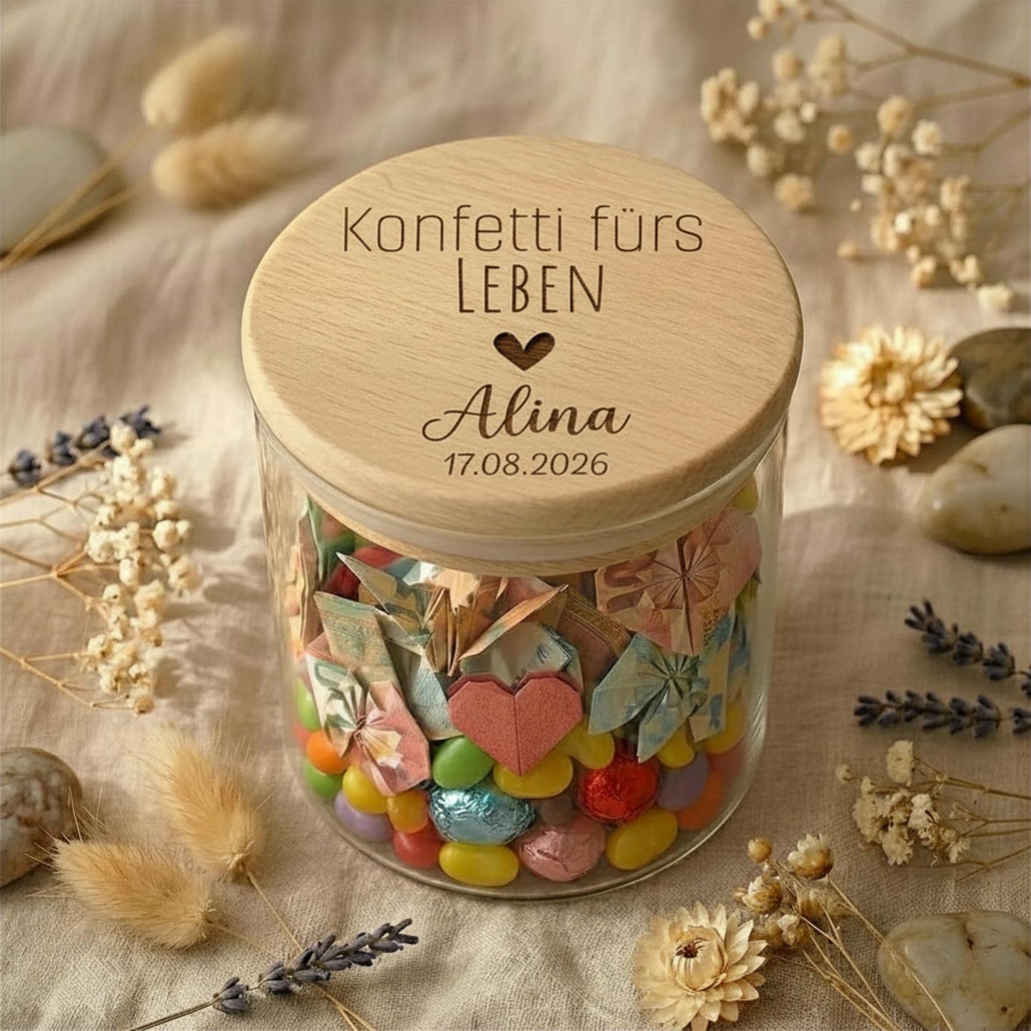 Geldgeschenk Jugendweihe Glas – Kleingeld für große Träume | Jugendweihe Geschenk Mädchen Junge | Sparglas personalisiert