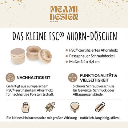 Milchzahndose & Erste Locke Dose personalisiert | Erinnerungsbox Baby aus Holz | Personalisiertes Taufgeschenk Mädchen | Babygeschenk