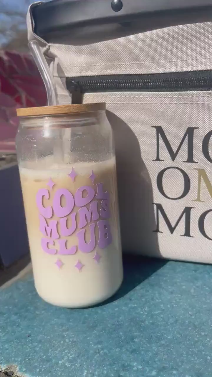 Tumbler Accessoires Tumbler Personalisiert Mum Tumbler Mama Glas Geschenk  Glas 20oz Trinkglas mit Strohhalm Geschenk für Sie Bambusdeckel