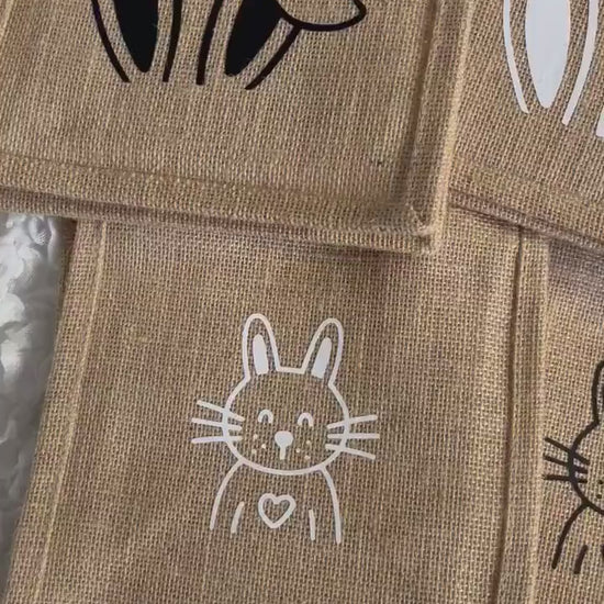 Ostertasche Geschenktasche Ostern aus Jute - Geschenk Ostern - Ostergeschenk - Mitbringsel Ostern - Easter - Frohe Ostern