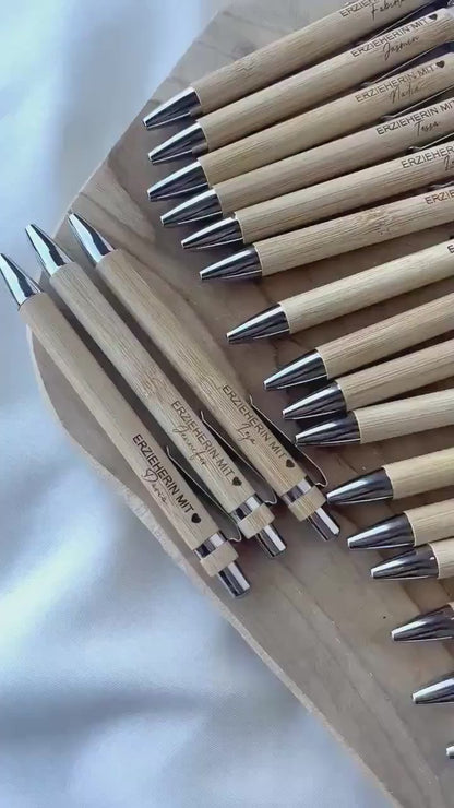 Kugelschreiber personalisiert für sie Geschenk für Erzieher Geschenk für Lehrer Geschenk personalisiert Dankeschön Lehrer mit Herz Erzieher