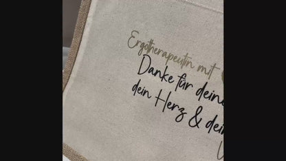 Einkaufstasche personalisiert Erzieher Abschiedsgeschenk Lehrerin Ergotherapeuten Geschenk Kita Kindergarten Abschied Dankeschön Erzieher