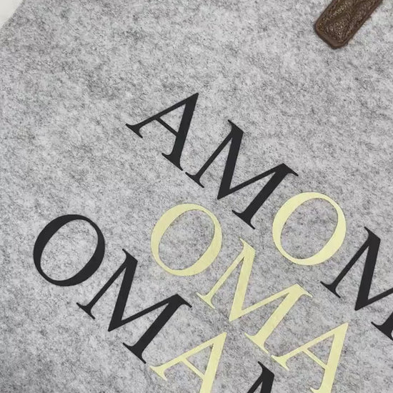Oma Tasche aus Filz - perfektes Geschenk - Muttertag Oma -