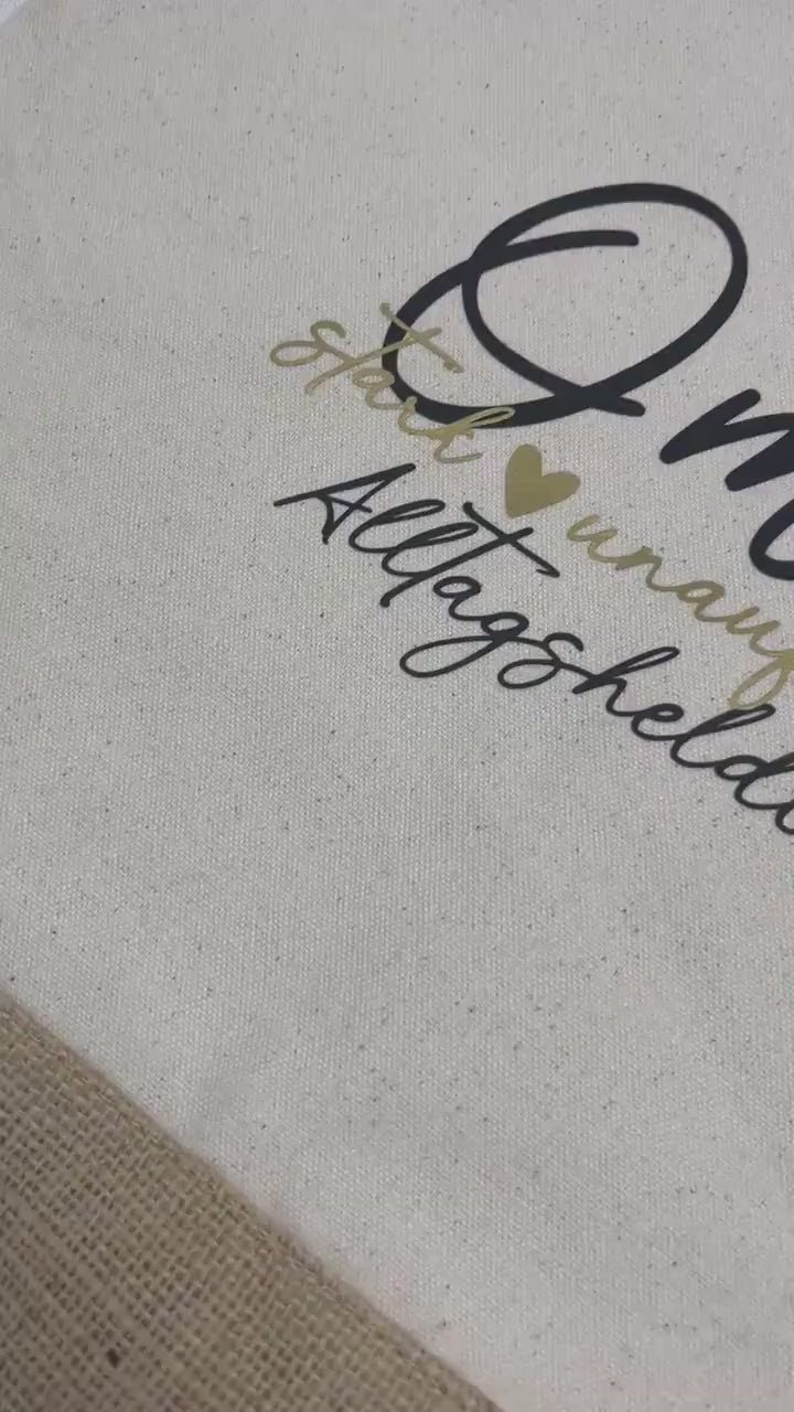 Einkaufstasche Jutetasche Mama - Alltagsheldin - Muttertag - Tasche